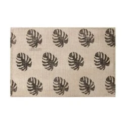 Tovaglietta Foglie In Juta 30x45 Cm W700 -Prodotti Per La Casa tovaglietta juta foglie 30x45 cm nero 1