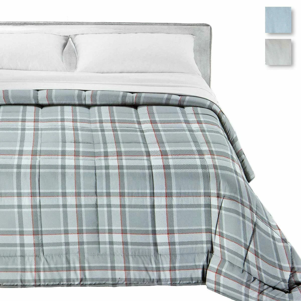 Trapunta Piumone In Piuma Tartan Di Gilania - Dimensioni Varie V002 3 Trapunta Piumone In Piuma Tartan Di Gilania - Dimensioni Varie V002