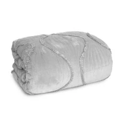 Trapunta Piumone Invernale Julia In Velluto Matrimoniale Due Piazze U901 -Prodotti Per La Casa trapunta invernale in velluto julia matrimoniale grigio 3