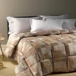 Trapunta Piumone Invernale Cristel Di Caleffi Matrimoniale W085 -Prodotti Per La Casa trapunta piumone invernale cristel di caleffi in puro cotone matrimoniale tortora 1