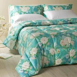 Trapunta Piumone Invernale Giada Di Caleffi In Raso Matrimoniale Y979