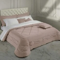 Trapunta Piumone Invernale Persea Laura Biagiotti In Velluto Matrimoniale K570 -Prodotti Per La Casa trapunta piumone invernale persea di laura biagiotti in velluto matrimoniale tortora 3