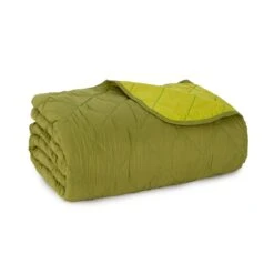 Trapuntino Copriletto Indicolor Biancaluna Bicolore - Dimensione Varie S447 -Prodotti Per La Casa trapuntino doubleface di biancaluna indicolor verde 3