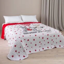 Trapuntino Innamorati Cotti Di Happy People - Dimensioni Varie Y578 -Prodotti Per La Casa trapuntino happy people innamorati cotti bianco 2 3