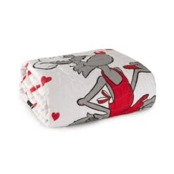 Trapuntino Innamorati Cotti Di Happy People - Dimensioni Varie Y578 -Prodotti Per La Casa trapuntino happy people innamorati cotti bianco 3