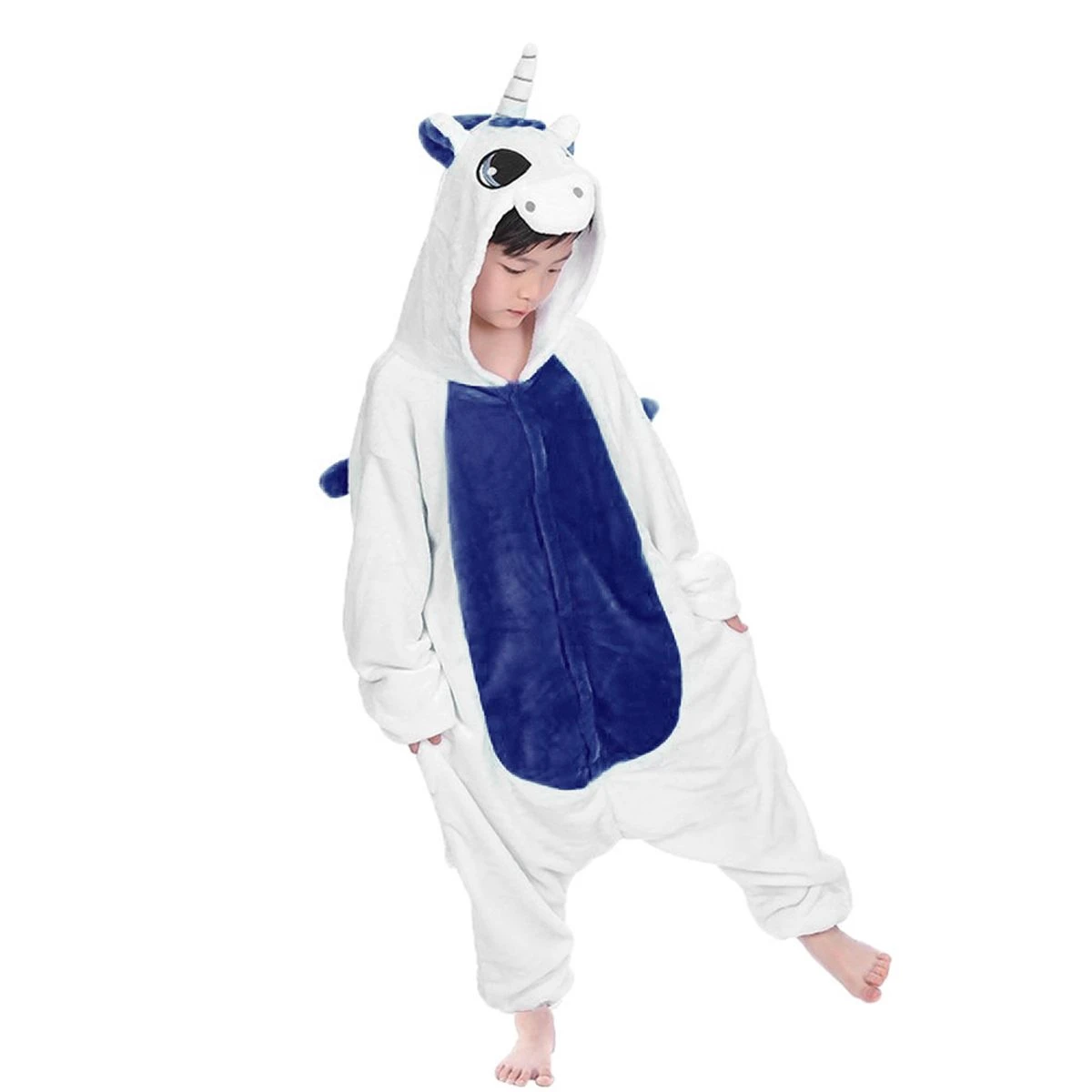 Pigiamone Intero Kids Unisex Unicorno In Caldo Pile V033 10 Pigiamone Intero Kids Unisex Unicorno In Caldo Pile V033 - immagine 8