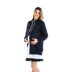 Vestaglia Gestante Mammain Premaman In Caldo Cotone 1683 Z394 -Prodotti Per La Casa vestaglia donna manica lunga mammain 1638 caldo cotone 2 12